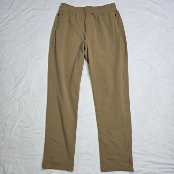 Public Rec Game Changer Pant Men's Size 34/31 Khaki Tan Stretch Athletic Comfort - Picture 1 of 10